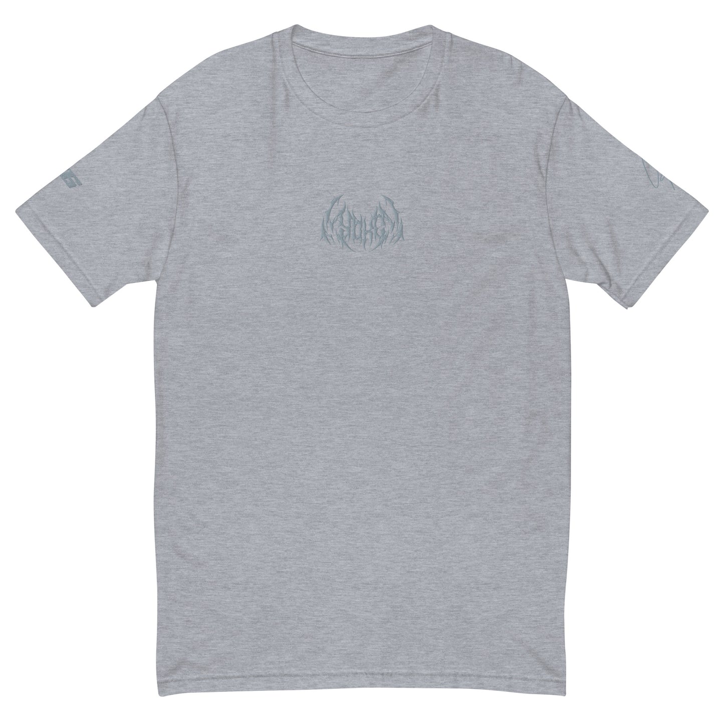 Embroidered Basic Grey Tee